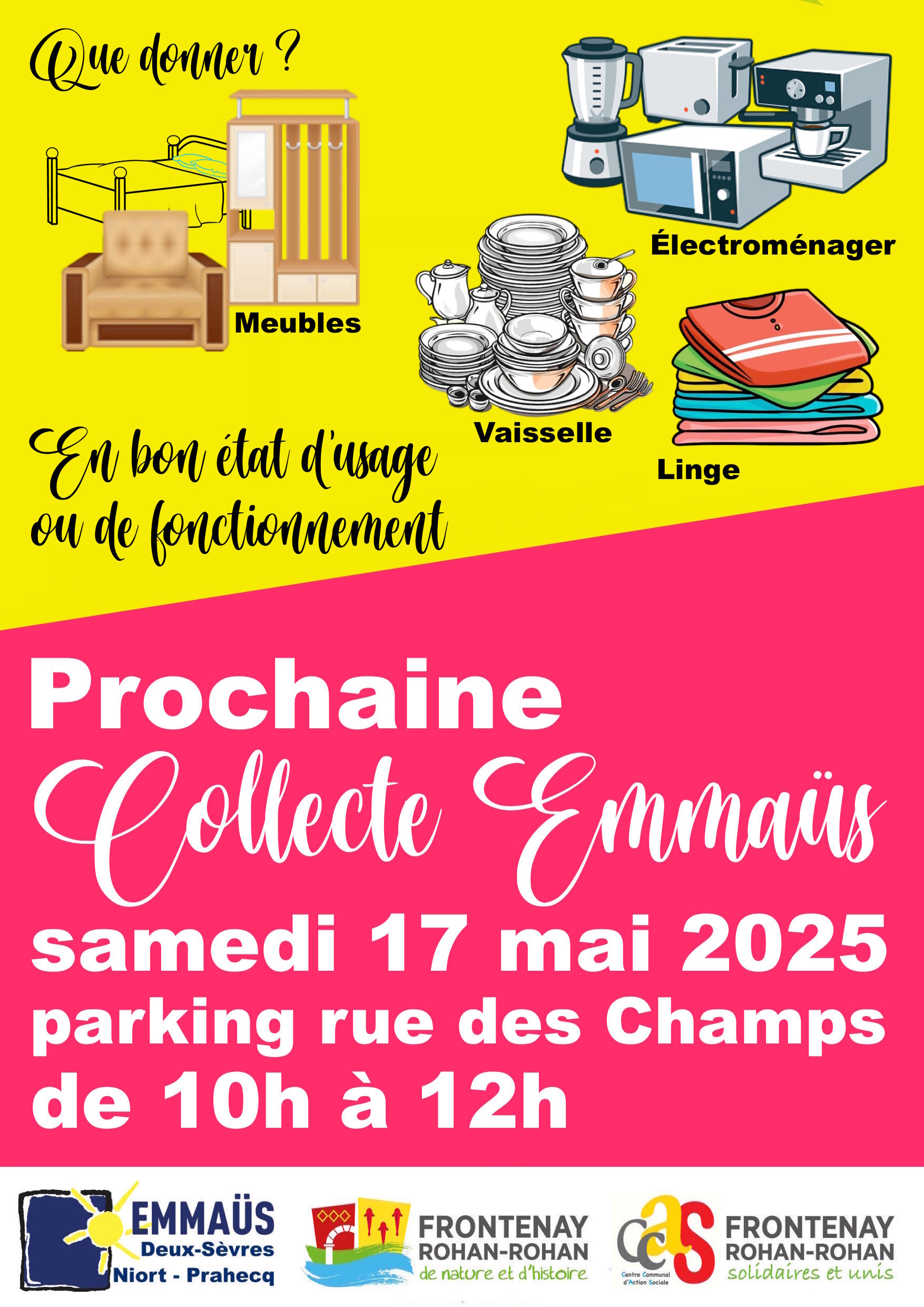 Collecte Emmaüs 17 mai 2025