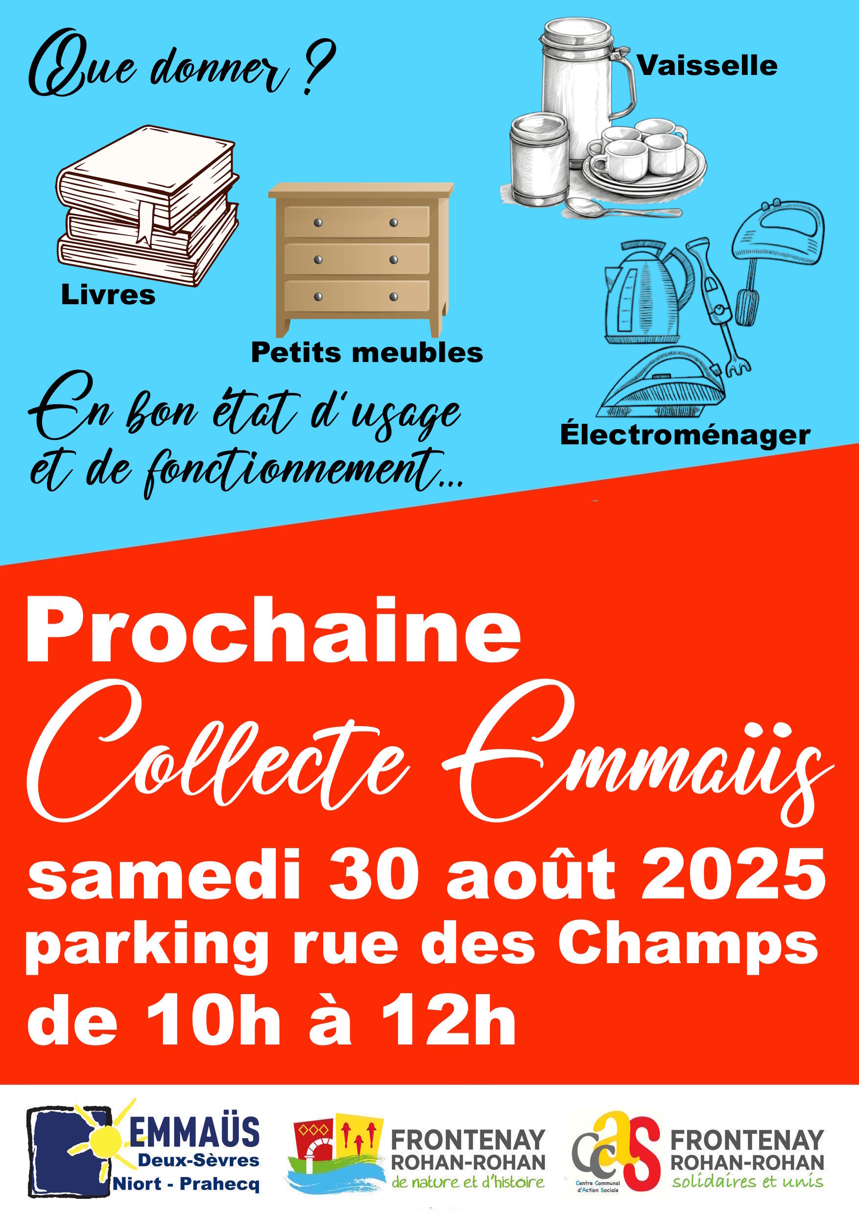 Collecte Emmaüs 30 août 2025