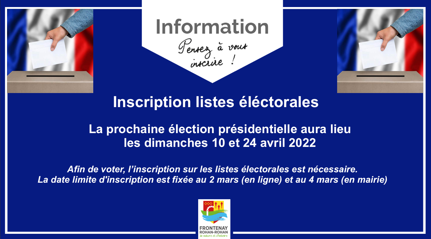 Inscription listes éléctorales